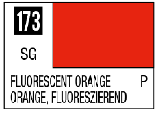 Mr Hobby Mr. Color 173 - Fluorescent Orange (Gloss/Primary) | 4973028717211