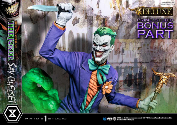 Prime 1 Studio Museum Masterline Batman (Comics) The Joker - Say Cheese DX Bonus Version | 4580708035123