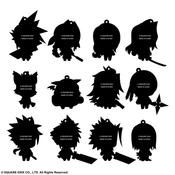 SQUARE ENIX FINAL FANTASY TRADING RUBBER STRAP FF VII EXTENDED EDITION (Blind box set of 12) (DISPLAY)