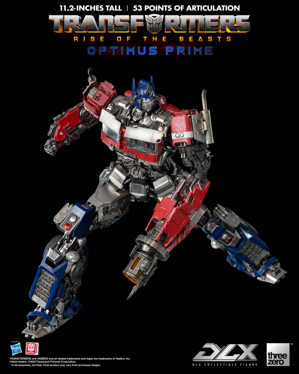 Three Zero Transformers: Rise of the Beasts - DLX Optimus Prime