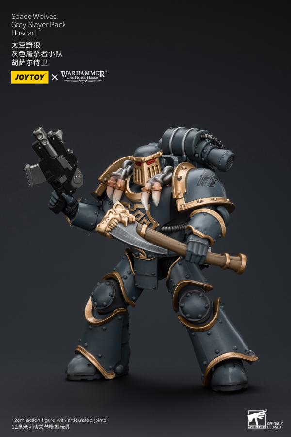 Joy Toy Space Wolves Grey Slayer Pack Huscarl(6973130377387)(6973130377387)