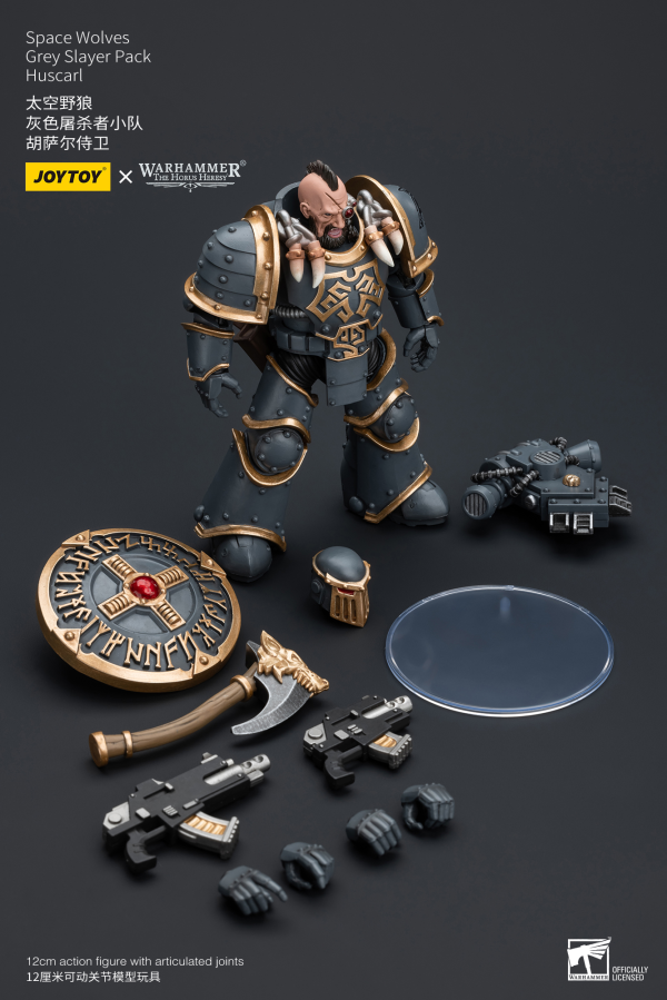 Joy Toy Space Wolves Grey Slayer Pack Huscarl(6973130377387)(6973130377387)