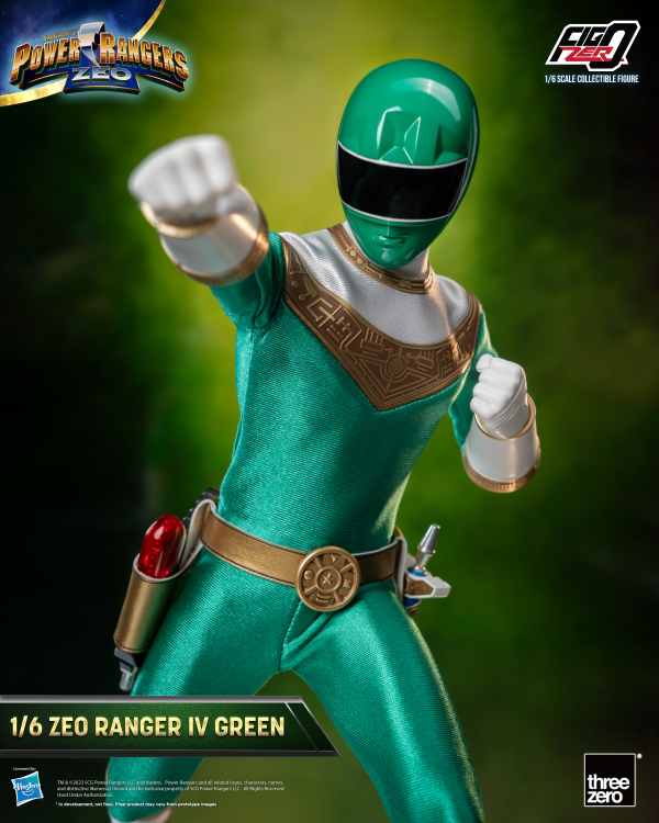 Three Zero Power Rangers Zeo - FigZero 1/6 Zeo Ranger IV Green