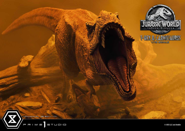 Prime 1 Studio Legacy Museum Collection Jurassic World: Fallen Kingdom (Film) Tyrannosaurus-Rex & Carnotaurus 1/15 scale Deluxe Version | 4580708034874