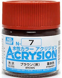 Mr Hobby Acrysion N7 - Brown (Gloss/Primary)