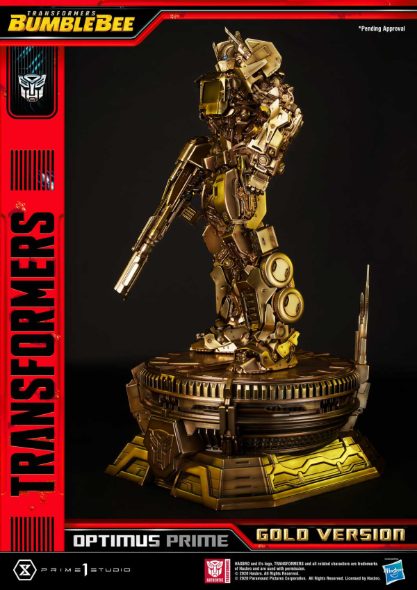 Prime 1 Studio Museum Masterline Transformers: Bumblebee (Film) Optimus Prime Cybertron Edition Gold Version | 4582535945088