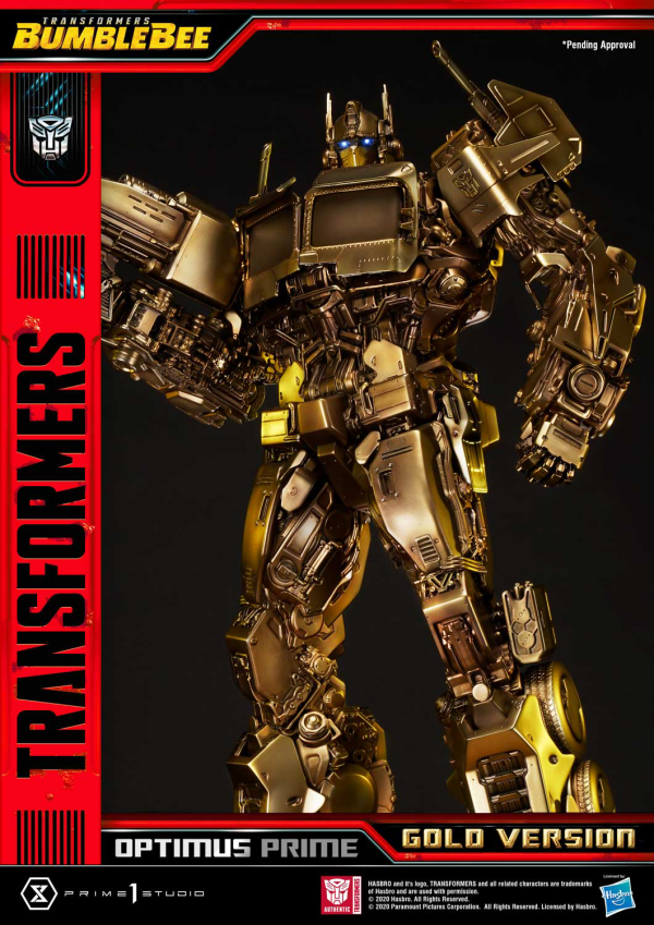 Prime 1 Studio Museum Masterline Transformers: Bumblebee (Film) Optimus Prime Cybertron Edition Gold Version | 4582535945088