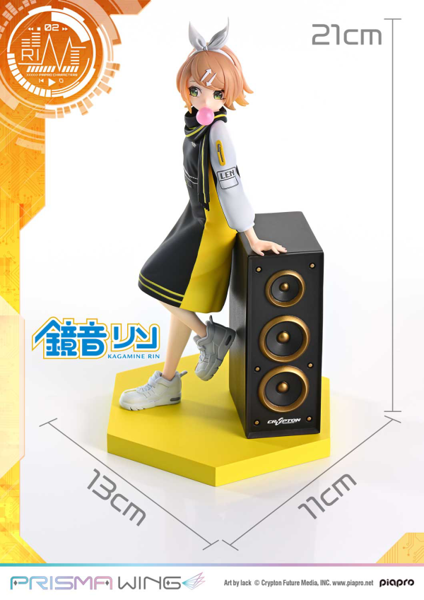 Prime 1 Studio PRISMA WING Piapro Characters Kagamine Rin "Art by lack" 1/7 Scale Pre-Painted Figure(4582647120755)(4582647120755)