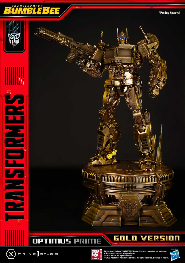 Prime 1 Studio Museum Masterline Transformers: Bumblebee (Film) Optimus Prime Cybertron Edition Gold Version | 4582535945088