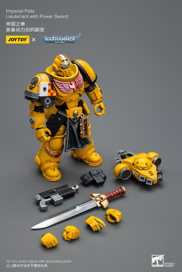 Joy Toy Imperial Fists Lieutenant with Power Sword