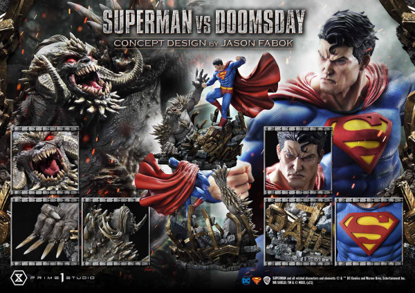 Prime 1 Studio Ultimate Museum Masterline Superman (Comics) Superman VS Doomsday (Concept By Jason Fabok)(4580708034157)(4580708034157)