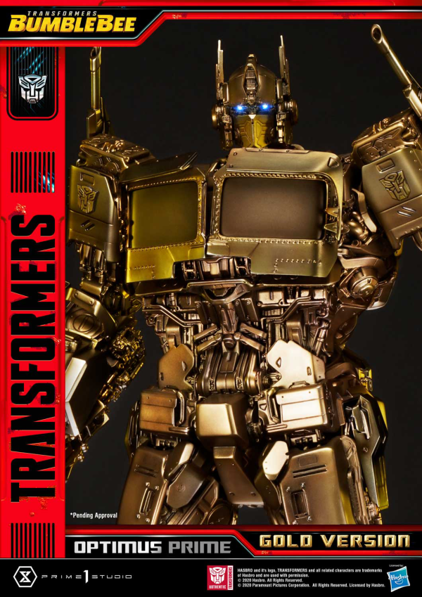 Prime 1 Studio Museum Masterline Transformers: Bumblebee (Film) Optimus Prime Cybertron Edition Gold Version | 4582535945088