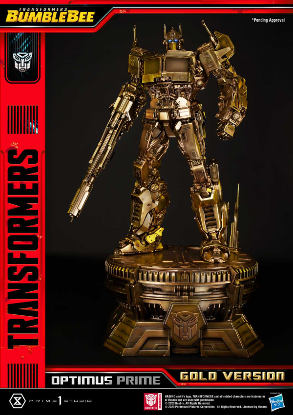 Prime 1 Studio Museum Masterline Transformers: Bumblebee (Film) Optimus Prime Cybertron Edition Gold Version | 4582535945088