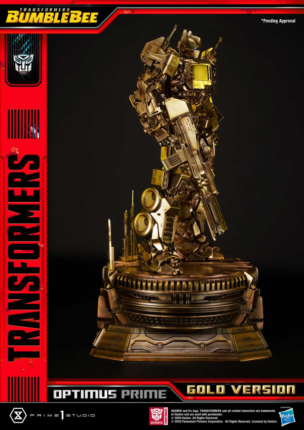 Prime 1 Studio Museum Masterline Transformers: Bumblebee (Film) Optimus Prime Cybertron Edition Gold Version | 4582535945088