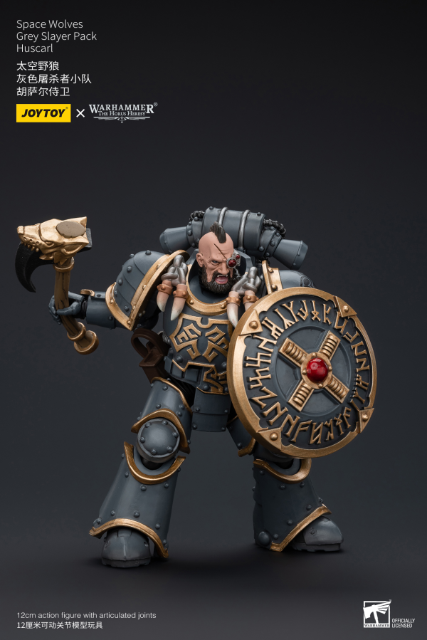 Joy Toy Space Wolves Grey Slayer Pack Huscarl(6973130377387)(6973130377387)