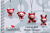 Toynami Skelanimals PVC Mobile Charms - Dax (Dog)