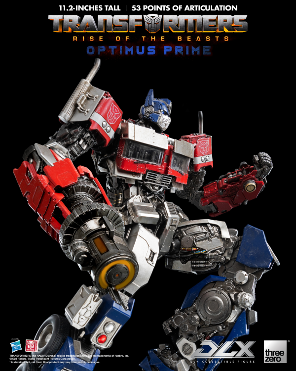 Three Zero Transformers: Rise of the Beasts - DLX Optimus Prime