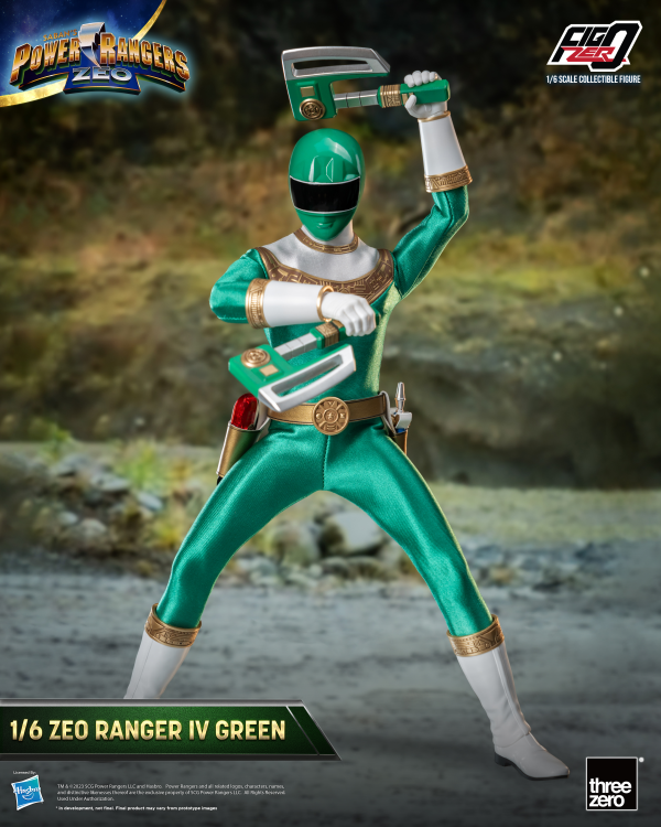 Three Zero Power Rangers Zeo - FigZero 1/6 Zeo Ranger IV Green