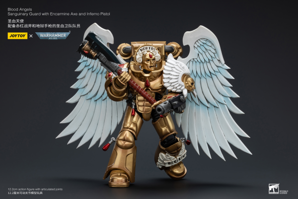 Joy Toy Blood Angels Sanguinary Guard with Encarmine Axe and Inferno Pistol(6973130377172)(6973130377172)