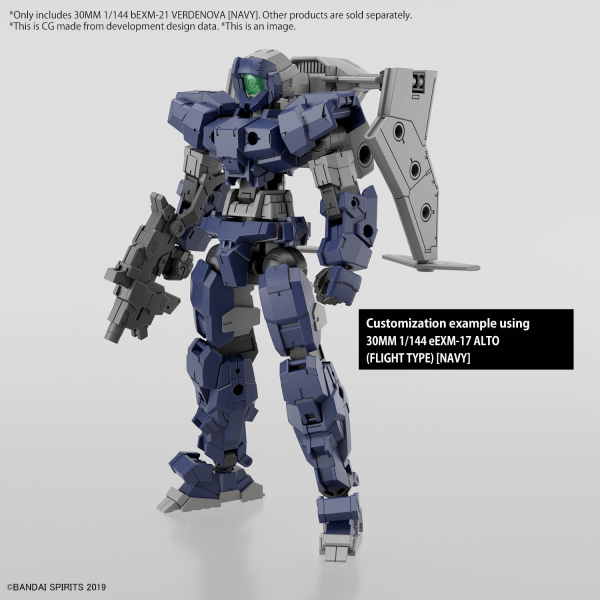 BANDAI Hobby 30MM 1/144 bEXM-21 VERDENOVA [NAVY]