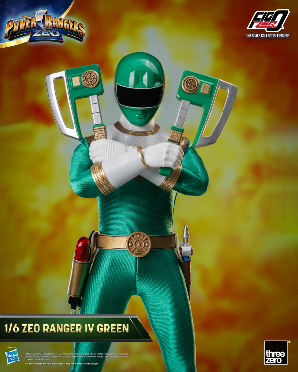 Three Zero Power Rangers Zeo - FigZero 1/6 Zeo Ranger IV Green