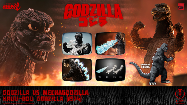 threezero GODZILLA VS MECHAGODZILLA - KAIJU-DOU Godzilla (1974)(4895250815179)(4895250815179)