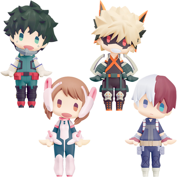 HELLO GOOD SMILE: Izuku Midoriya/Katsuki Bakugo/Ochaco Uraraka/Shoto Todoroki Set (Box) | 4580590200685