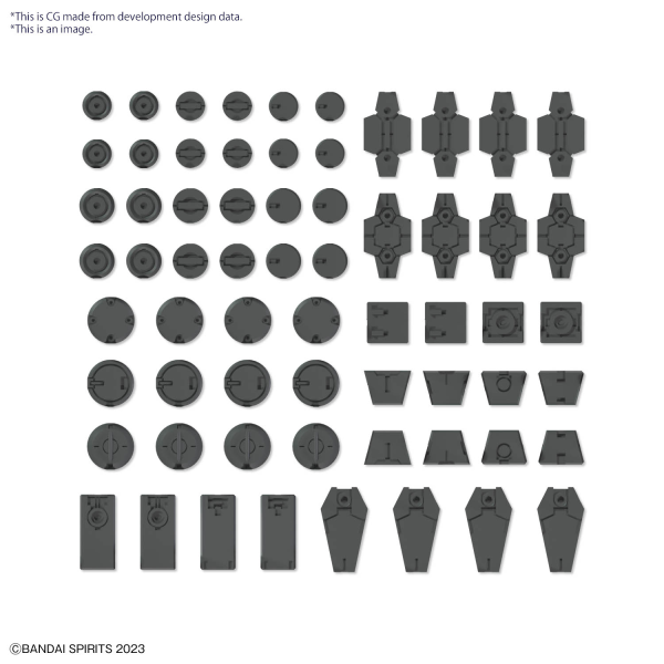 BANDAI Hobby CUSTOMIZE MATERIAL (DECORATION PARTS 1 GRAY)