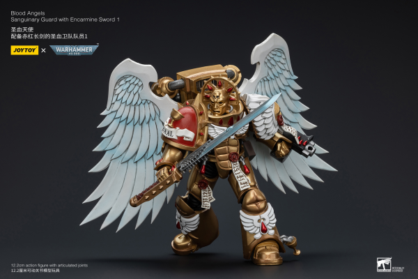 Joy Toy Blood Angels Sanguinary Guard with Encarmine Sword 1(6973130376298)(6973130376298)