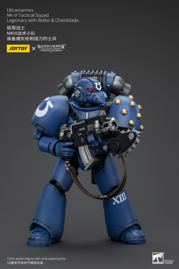 JOYTOY Ultramarines MK VI Tactical Squad Legionary with Bolter& Chainblade(6927054400089)(6927054400089)