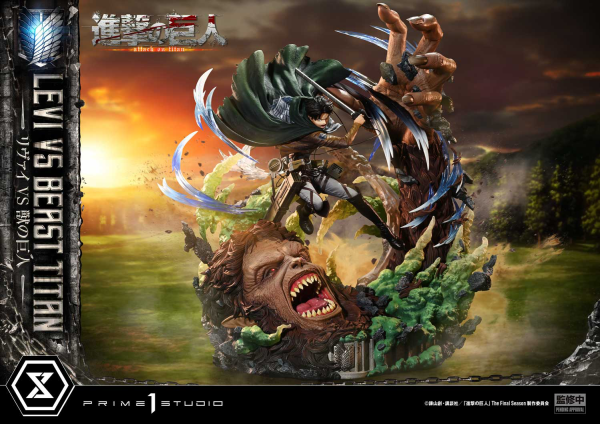 Prime 1 Studio Ultimate Premium Masterline  TV animation Attack On Titan  Levi versus Beast Titan | 4582647120052