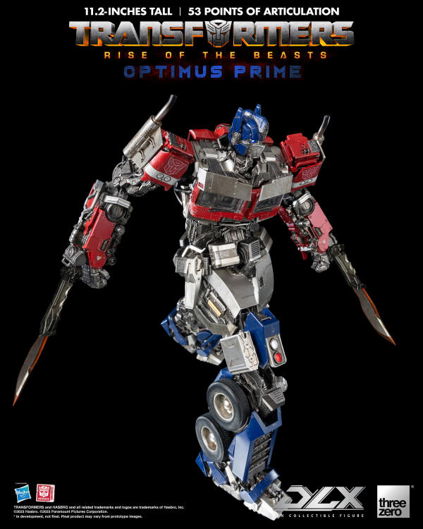 Three Zero Transformers: Rise of the Beasts - DLX Optimus Prime