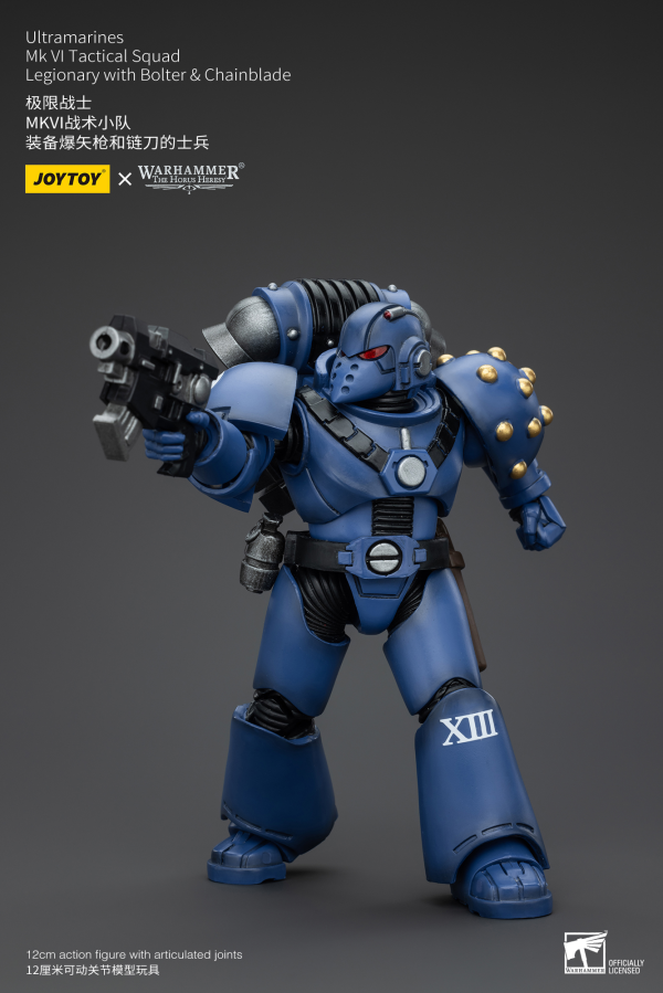 JOYTOY Ultramarines MK VI Tactical Squad Legionary with Bolter& Chainblade(6927054400089)(6927054400089)