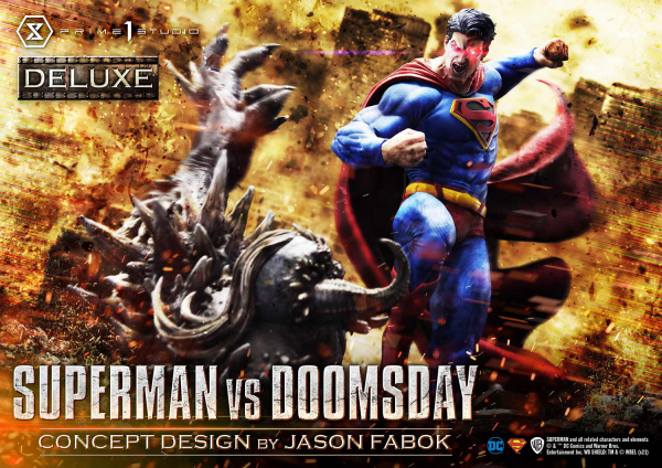 Prime 1 Studio Ultimate Museum Masterline Superman (Comics) Superman VS Doomsday (Concept By Jason Fabok) Deluxe Version(4580708034164)(4580708034164)