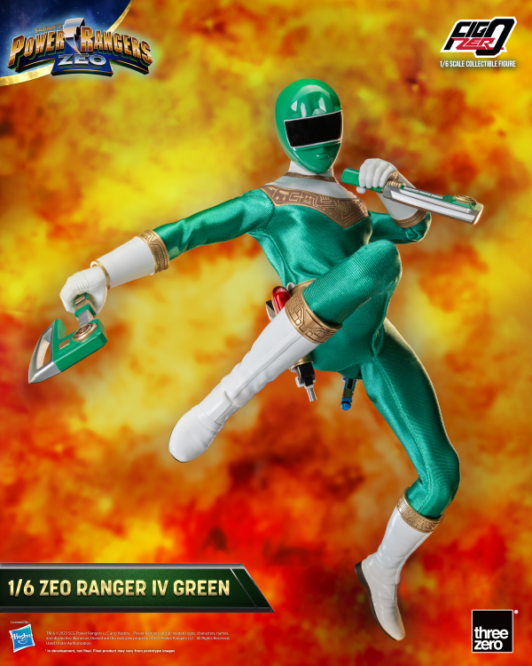 Three Zero Power Rangers Zeo - FigZero 1/6 Zeo Ranger IV Green