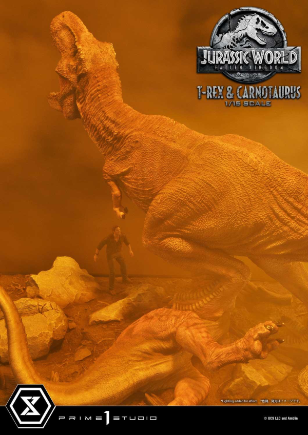 Prime 1 Studio Legacy Museum Collection Jurassic World: Fallen Kingdom (Film) Tyrannosaurus-Rex & Carnotaurus 1/15 scale Deluxe Version | 4580708034874