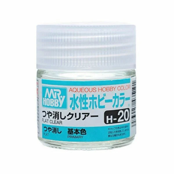 Mr Hobby AQUEOUS HOBBY COLOR - H20 FLAT CLEAR (PRIMARY)