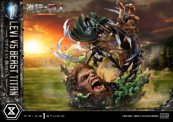 Prime 1 Studio Ultimate Premium Masterline  TV animation Attack On Titan  Levi versus Beast Titan | 4582647120052