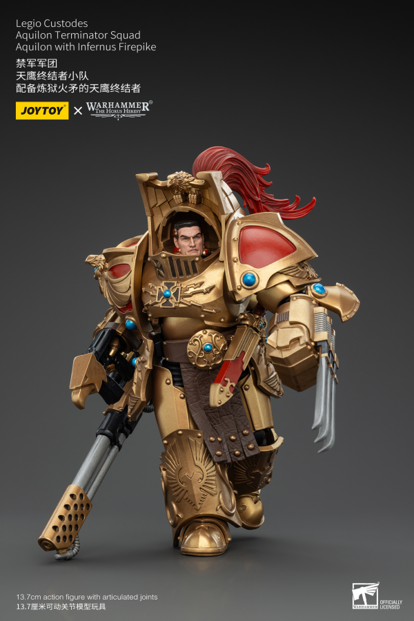 JOYTOY Legio Custodes Aquilon Terminator Squad Aquilon with Infernus Firepike(6927054400768)(6927054400768)