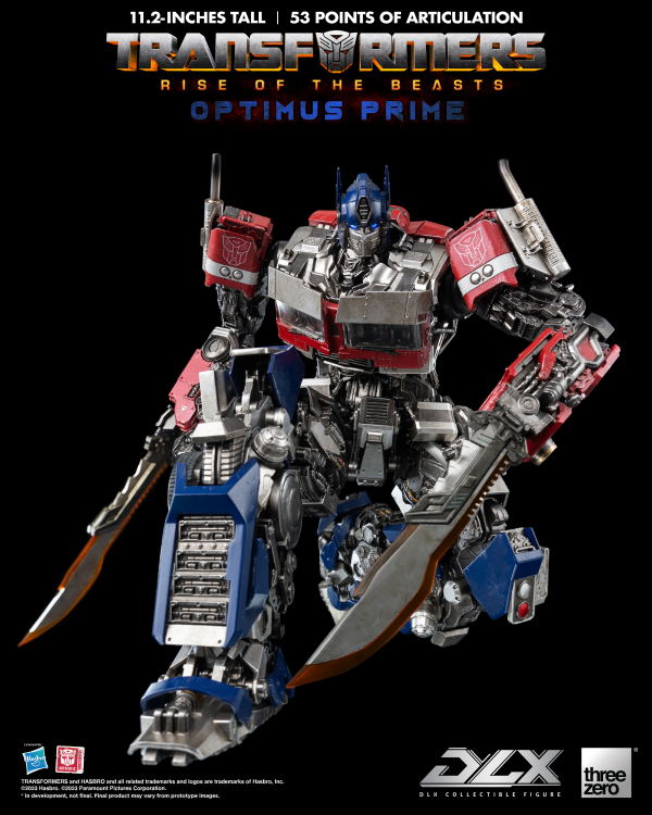 Three Zero Transformers: Rise of the Beasts - DLX Optimus Prime