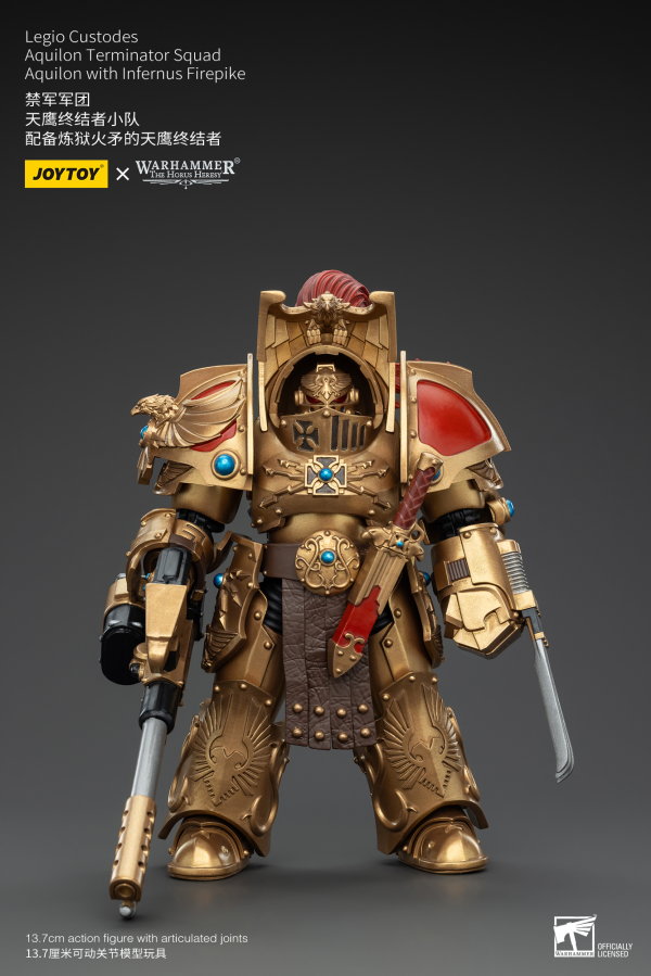 JOYTOY Legio Custodes Aquilon Terminator Squad Aquilon with Infernus Firepike(6927054400768)(6927054400768)