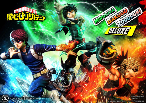 Prime 1 Studio Ultimate Premium Masterline My Hero Academia Midoriya, Bakugo & Todoroki Deluxe Version(4582535945804)(4582535945804)