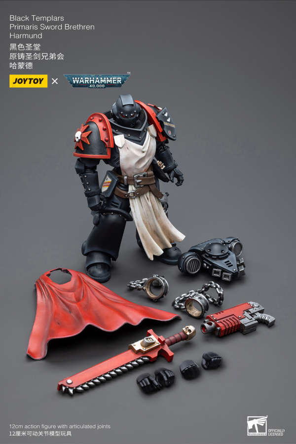 Joy Toy Black Templars Primaris Sword Brethren Harmund