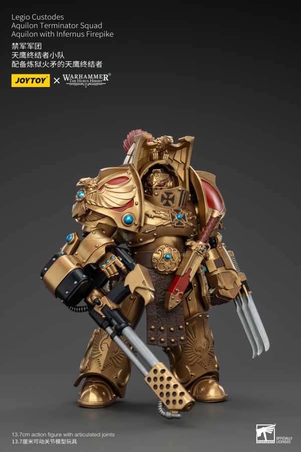 JOYTOY Legio Custodes Aquilon Terminator Squad Aquilon with Infernus Firepike(6927054400768)(6927054400768)