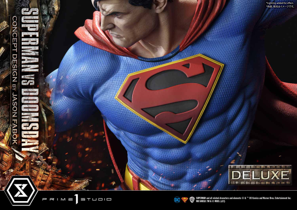 Prime 1 Studio Ultimate Museum Masterline Superman (Comics) Superman VS Doomsday (Concept By Jason Fabok) Deluxe Version(4580708034164)(4580708034164)