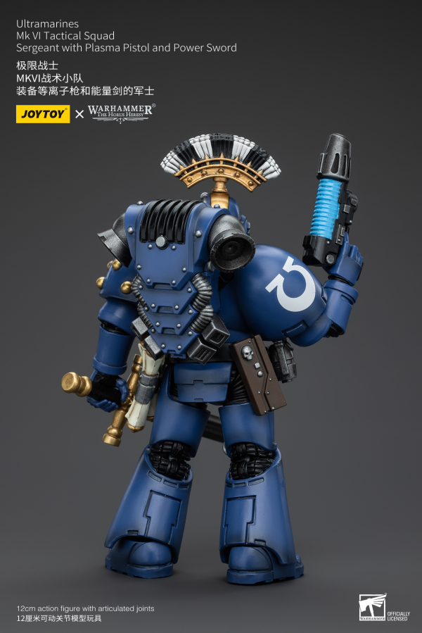 JOYTOY Ultramarines MK VI Tactical Squad Sergeant with Plasma Pistol and Power Sword(6927054400096)(6927054400096)