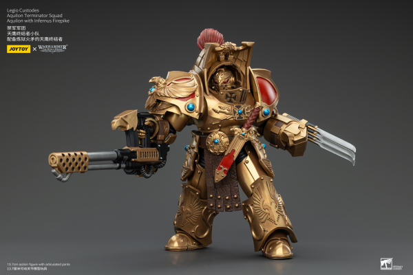 JOYTOY Legio Custodes Aquilon Terminator Squad Aquilon with Infernus Firepike(6927054400768)(6927054400768)