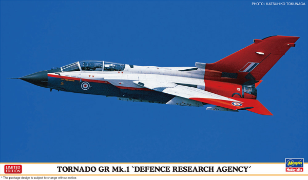 Hasegawa 1/72  TORNADO GR Mk.1 "DEFENCE RESEARCH AGENCY"(4967834024564)(4967834024564)