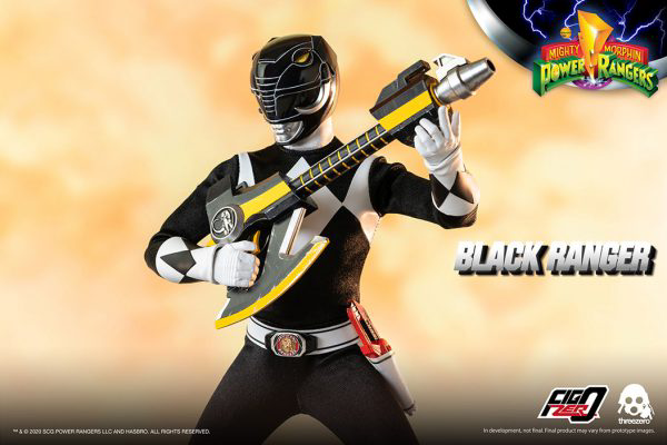 threezero Mighty Morphin Power Rangers - FigZero 1/6 Black Ranger(4897056203150)(4897056203150)