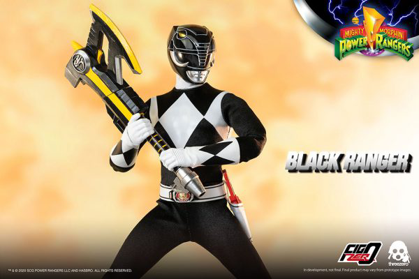 threezero Mighty Morphin Power Rangers - FigZero 1/6 Black Ranger(4897056203150)(4897056203150)